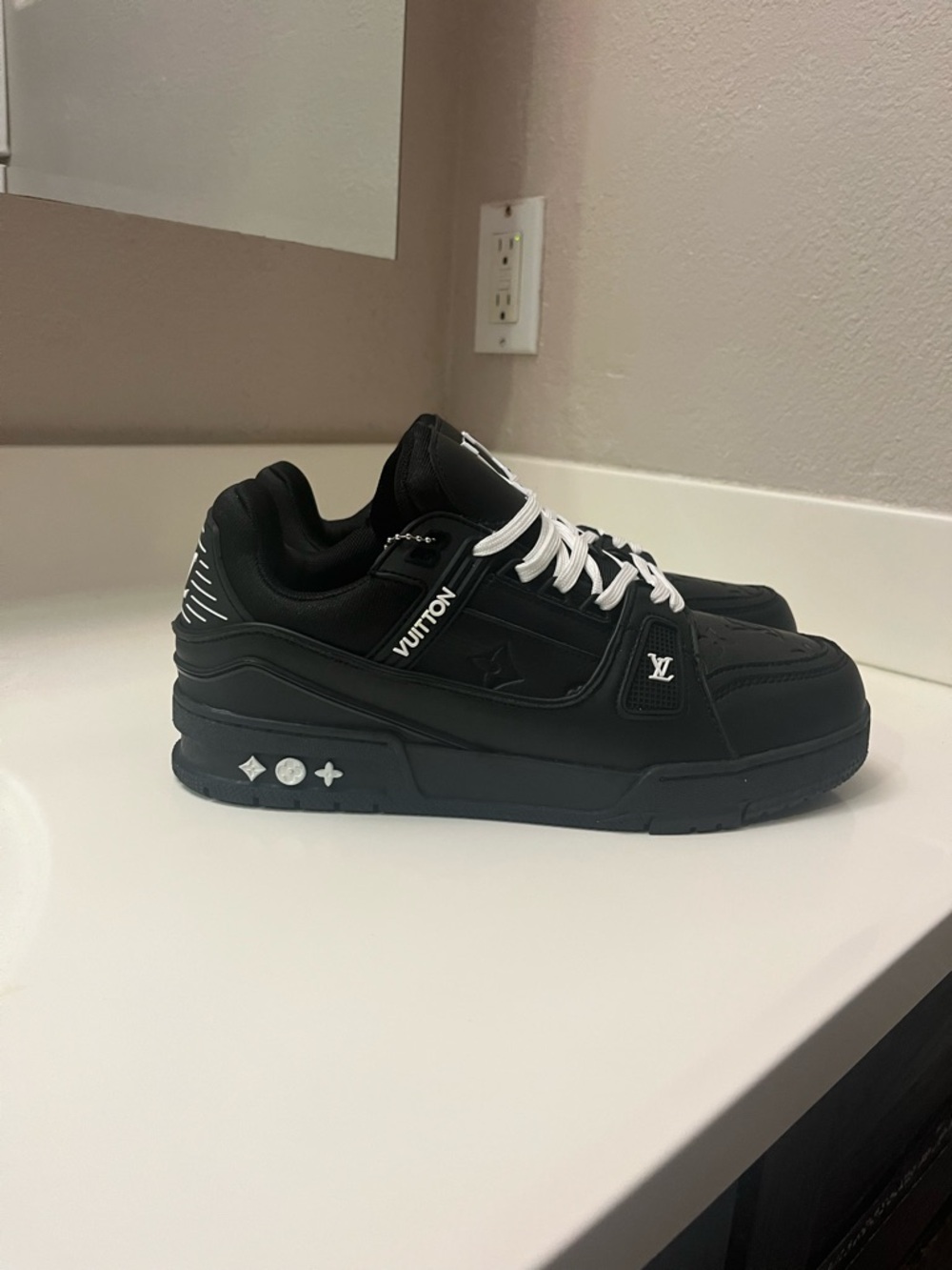 Louis Vuitton Black and White LV Court Classic Sneaker